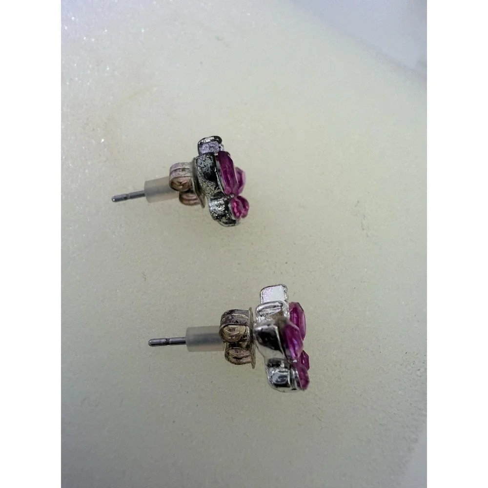 Butterfly Turtle Heart Stud Earrings Set Kids Multicolor Pink Red Purple Cute